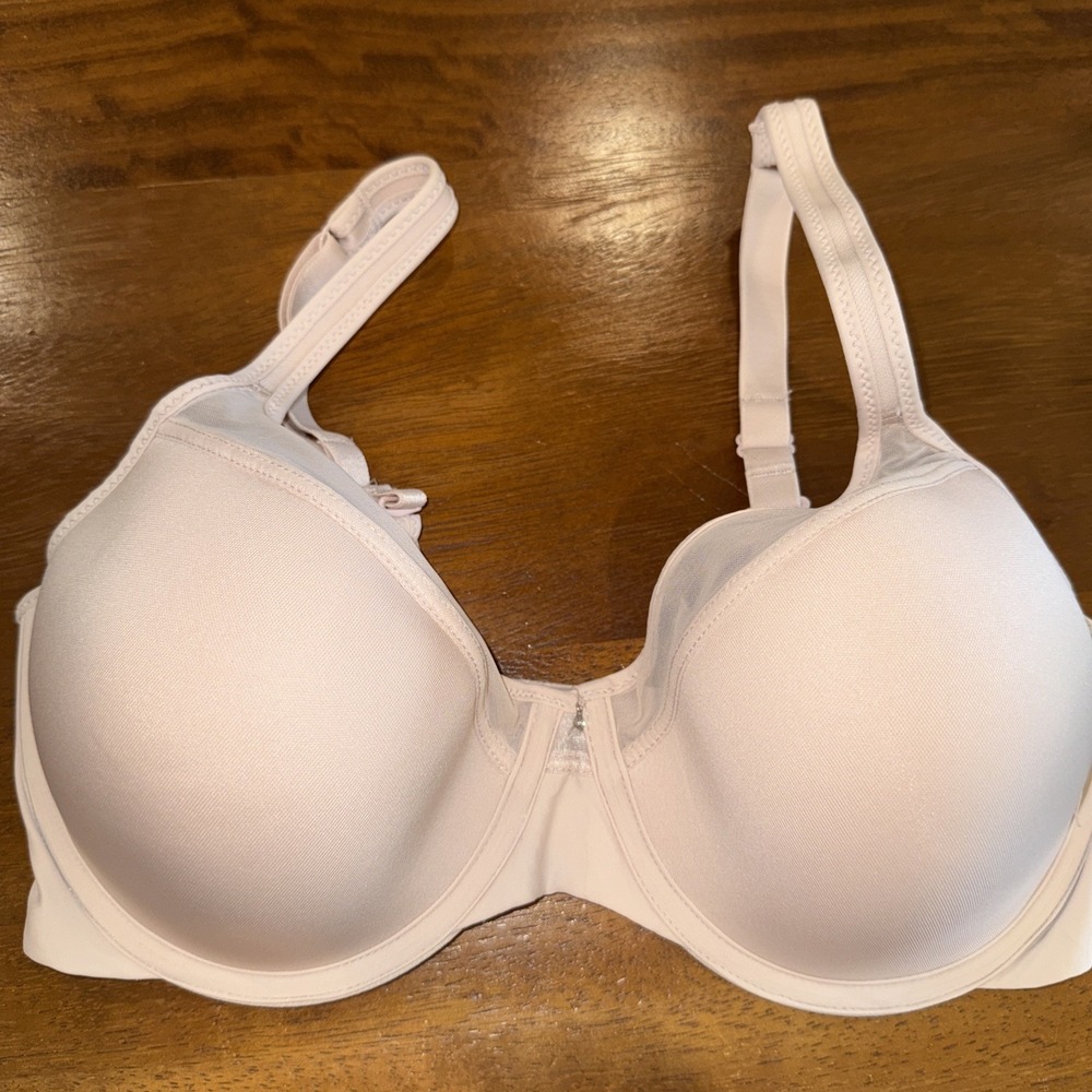 Bali T Shirt Bra Size 34D Full Coverage Underwire Blush Pink